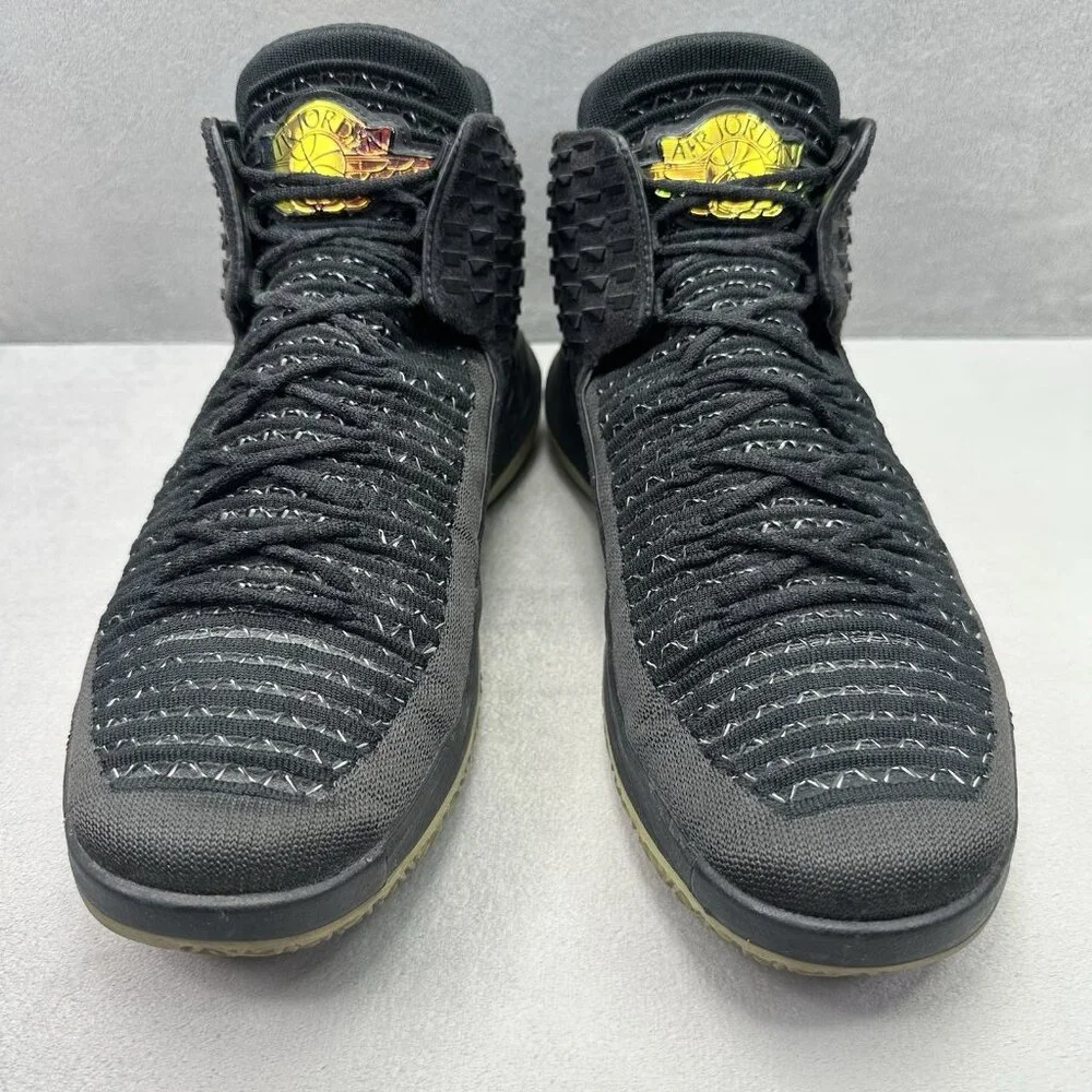Mens Size 10 Air Jordan 32 XXXII Black Cat Shoes Black‎ Metallic Silver 2018